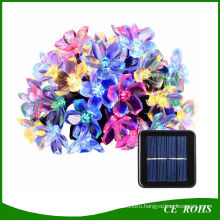 Outdoor Solar String Lights 21FT 50 LED Blossom Flower Fairy Light for Garden Patio Wedding Party Bedroom Christmas Decoration